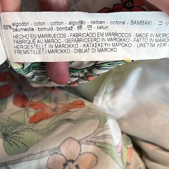 ZARA, High-Waisted, Wide Leg Pants, Floral, excellent Condition, size Small. M - Picture 9 of 11